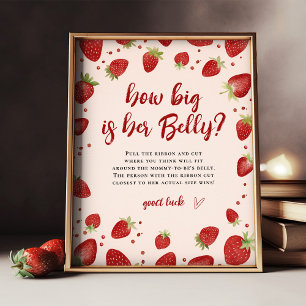Affiche Quelle taille a son ventre ? Panneau Baby shower B