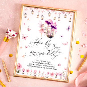 Affiche Quelle taille est le ventre de maman Floral Fairy