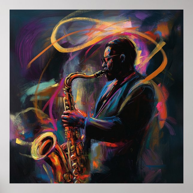 Affiche Quelque chose à propos d'un saxophone... (Devant)