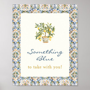Affiche Quelque Chose de Bleu au Citron