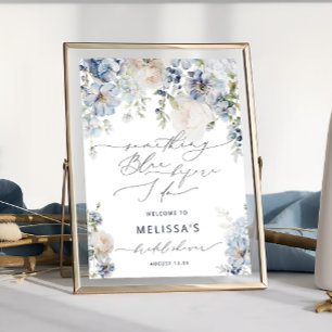 Affiche Quelque chose de bleu avant de faire Fête des mari