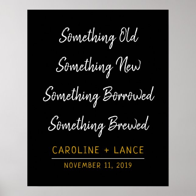 Affiche Quelque Chose Emprunté, Quelque Chose Brassé Fête  (Devant)