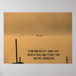 AFFICHE QUELQUES HOMMES PÊCHENT TOUTES LEURS VIES…