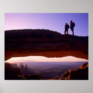 Affiche Quelques montres au lever du soleil du sommet de M