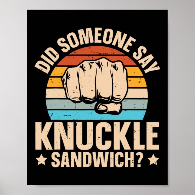 Affiche Quelqu'Un A Dit Knuckle Sandwich (Devant)