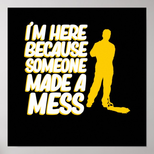 Affiche Quelqu'Un A Fait Mess School Gardien Gardien Janit (Devant)