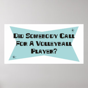 Affiche Quelqu'Un A-T-Il Appelé Un Joueur De Volley-Ball ?