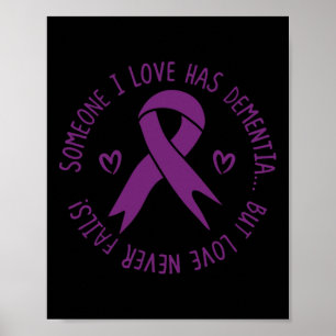 Affiche Quelqu'Un Que J'Aime A Démence Sensibilisation Alz