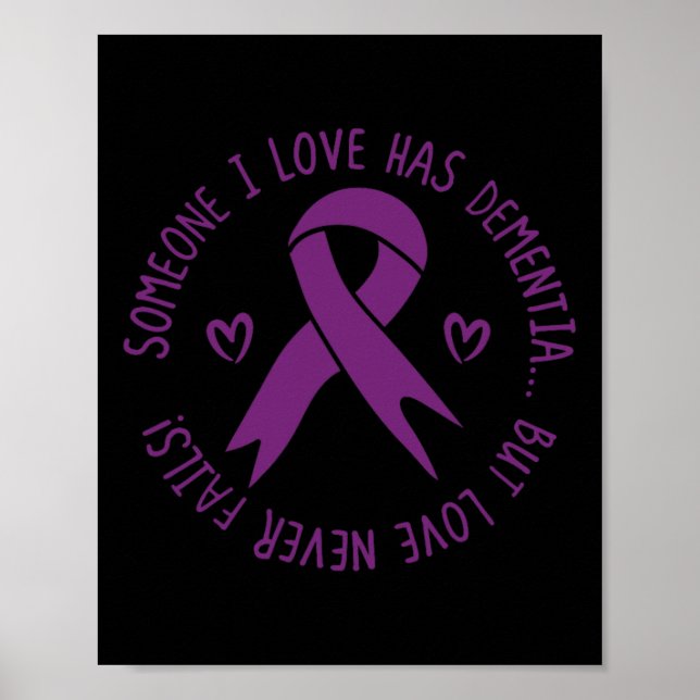 Affiche Quelqu'Un Que J'Aime A Démence Sensibilisation Alz (Devant)