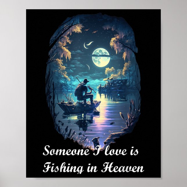 Affiche Quelqu'un que j'aime pêche au paradis (Devant)
