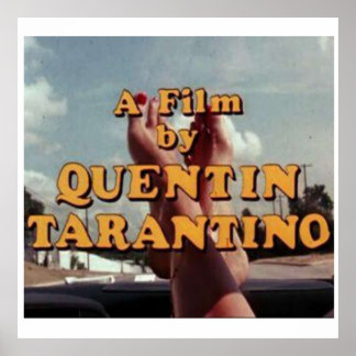 AFFICHE QUENTIN TARANTINO DIRECTEUR DU FILM