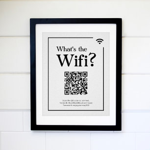 Affiche Qu'est-ce que le Wifi ? Signe pour location de vac