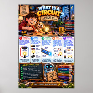 Affiche Qu'est-ce qu'un Infographie de Circuit