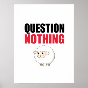 Affiche Question Aucun mouton