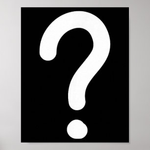 Affiche Question Mark, Drôle, Blague, Sarcastique, Famille
