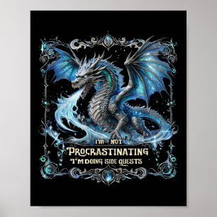 Affiche Quête latérale de procrastination de joueur de dra