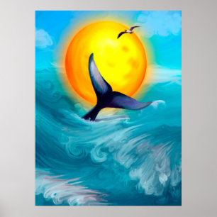 Affiche Queues de couchers de soleil