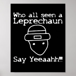 Affiche Qui a tous vu un lutin' drôle de la Saint-Patrick 