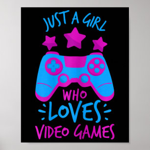 Affiche Qui Aime Jeux Vidéo Jeu T Chemises Pour Filles Fem