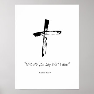 Affiche Qui dis-tu que je suis ?
