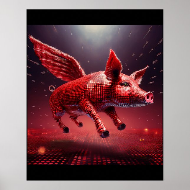 Affiche Qui dit que les cochons ne peuvent pas voler ! Chi (Devant)