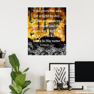 Affiche Qui donne le soleil pour lumière le jour