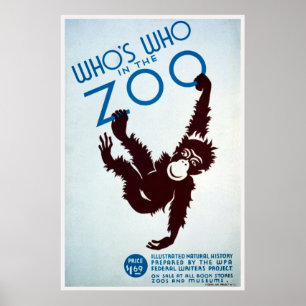 Affiche Qui est qui dans le zoo