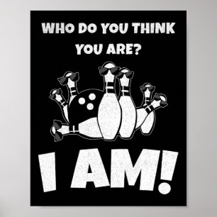 Affiche Qui Pensez-Vous Être Je Suis Drôle Vintage Clic B