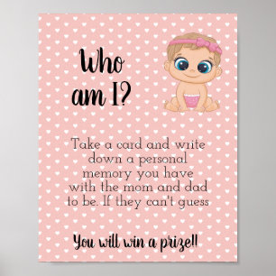 Affiche Qui suis-je ? Bébé fille