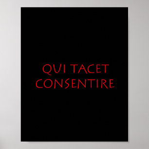 Affiche Qui tacet consentière
