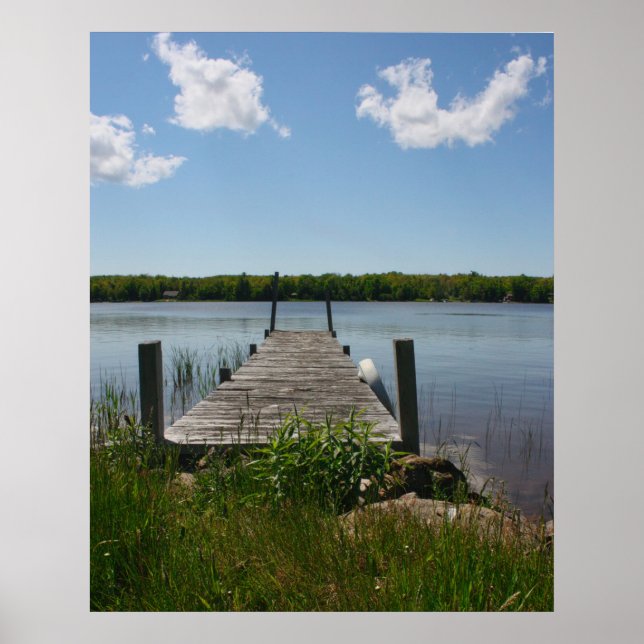 Affiche Quiet Dock in the Upper Peninsula (Devant)