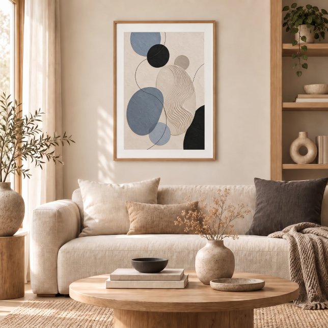 Affiche Quiet Passage | Minimal Abstract Plaster Art Print (Créateur téléchargé)