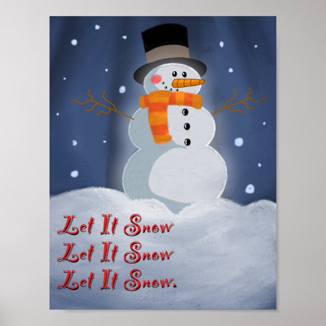 Affiche Qu'il neige ! (Devant)