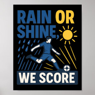 Affiche Qu'il pleuve ou qu'il fasse beau, on marque Graphi