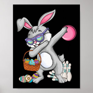 Affiche Quilles Byll Et Pins Lapin Oreille Oeuf Chasse Paq