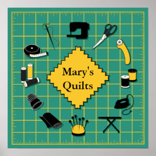 Affiche Quilt Time Customize the Label