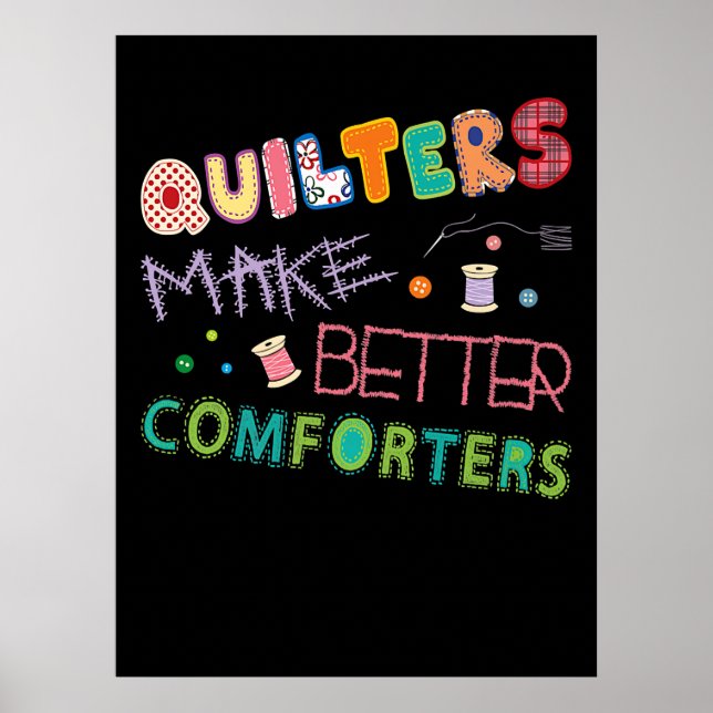 Affiche Quilter Rendre de meilleurs ordinateurs amusant Qu (Devant)