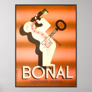 Affiche Quina vintage de Gentiane