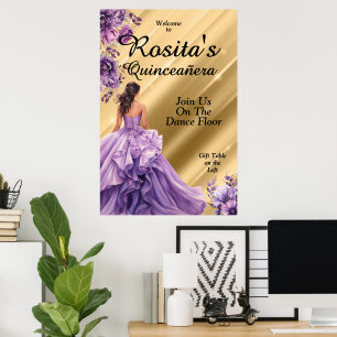 Affiche Quinceanera 15e anniversaire espagnol