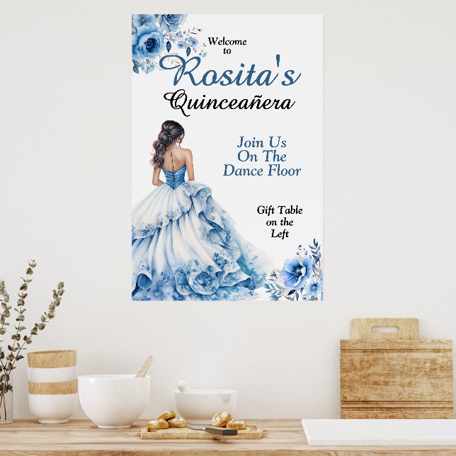 Affiche Quinceanera colorée (Cuisine)