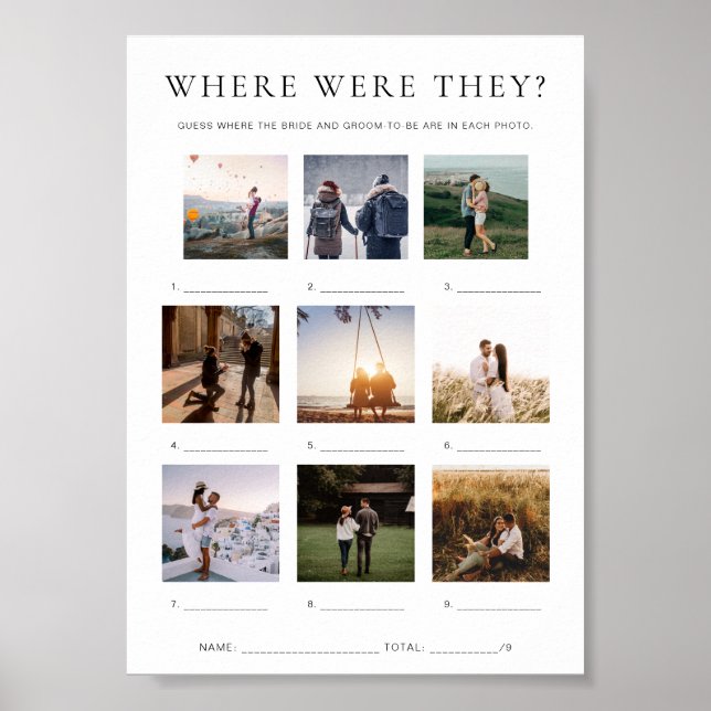 Affiche Quinn Où Étaient-Ils Vacances Jeu Photo (Devant)