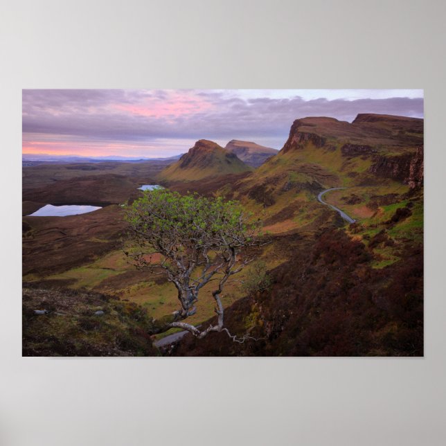 Affiche Quirak paysage de lever du soleil sur Skye (Devant)
