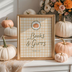 Affiche Quirky Little Citrouille Baby showers Livres Cadea