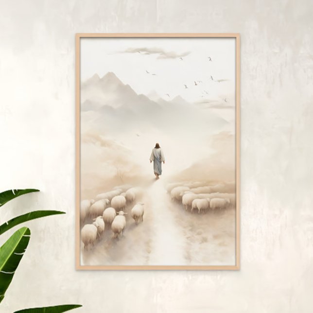 Affiche Quittez le 99, Art chrétien moderne, Jésus part (Créateur téléchargé)
