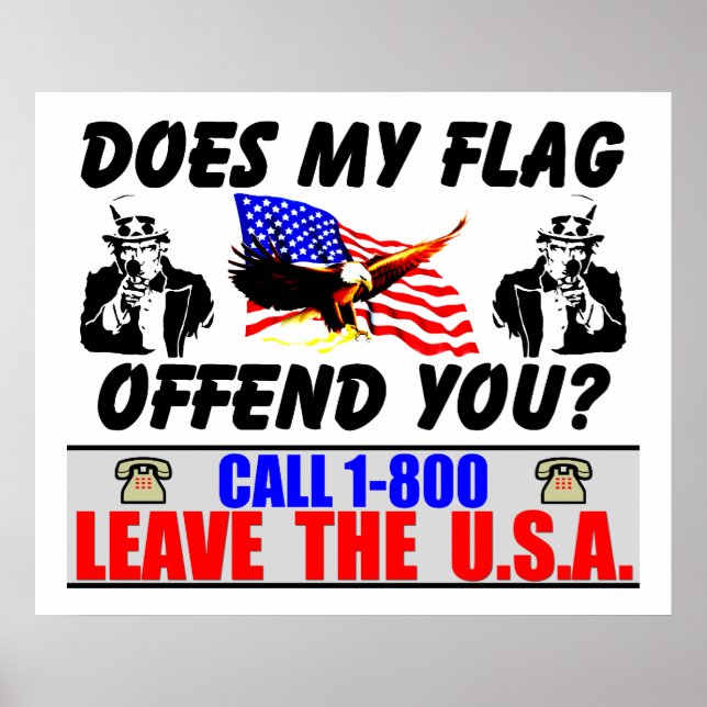 Affiche Quittez Les Etats-Unis ! (Devant)