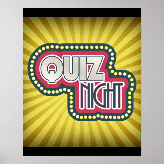 Affiche Quiz Soirée (Devant)