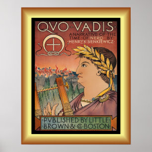 Affiche Quo Vadis, Nero, Rome, Henry Sienkiewicz ~
