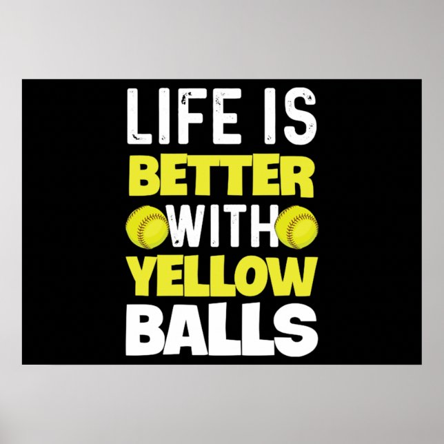 Affiche Quota de softball pour lanceur de softball (Devant)