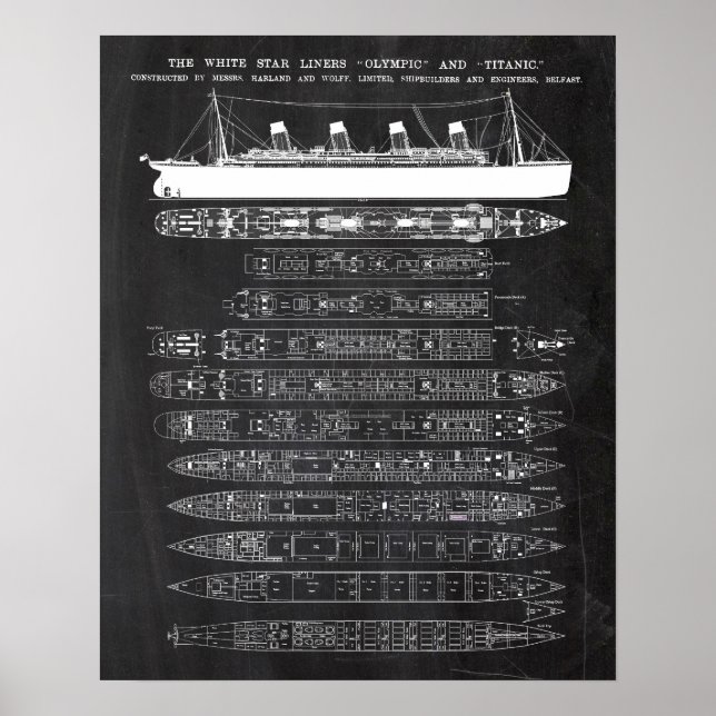 Affiche R.M.S. Titanic Patent (Devant)