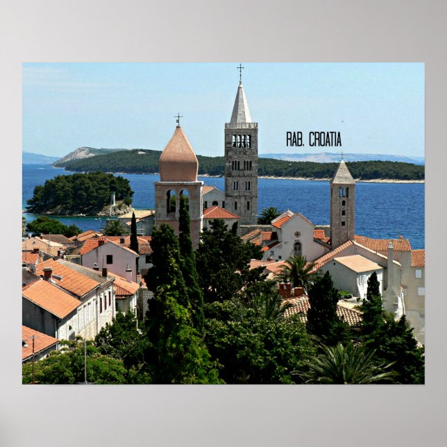 Affiche Rab, Croatie photo paysage (Devant)